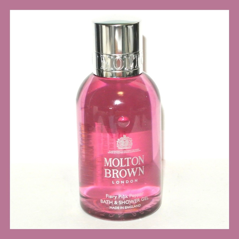 Molton Brown London Fiery Pink Pepper Body Wash 3.3 Oz Travel Size Shower Gel